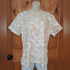 Christopher & Banks Beige Floral Top‎